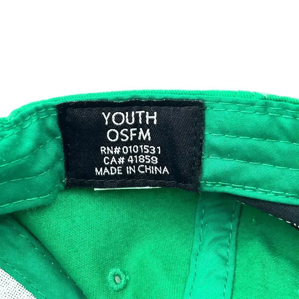 Minecraft Creeper Hat Boys Youth OS Green Snapback Cap Mojang Jinx Video Game